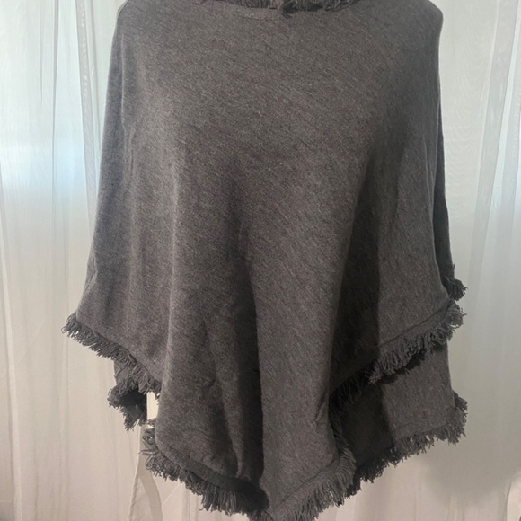 THML grey shawl poncho Cape xs/s - Picture 2 of 5